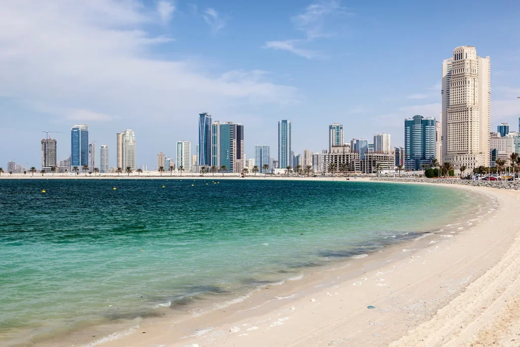 Al Mamzar Beach park in Dubai