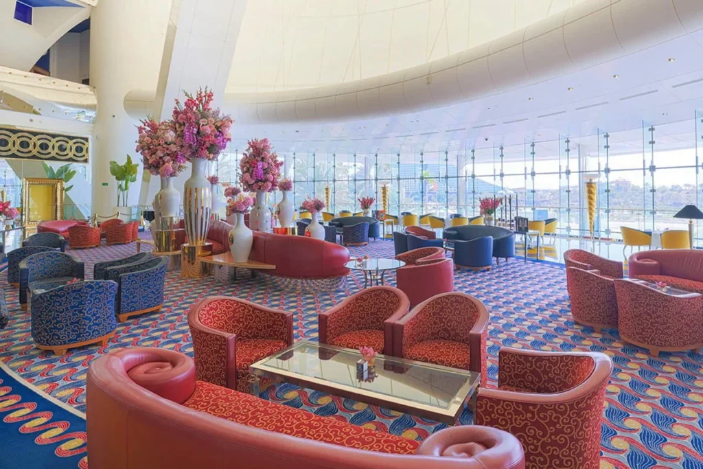 Interior of the Burj Al Arab in Dubai