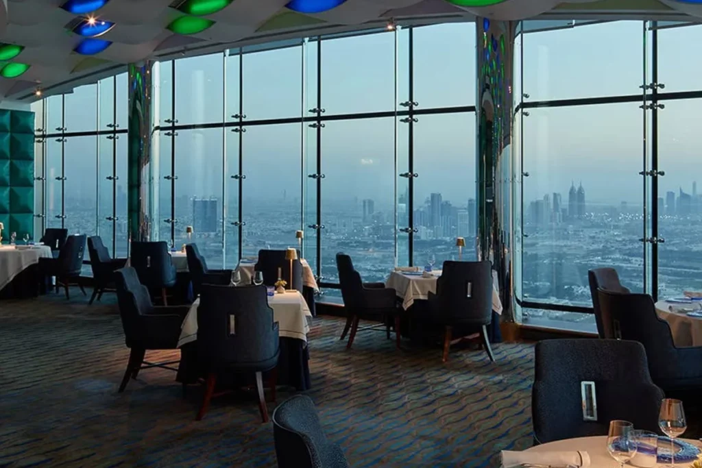 Diner in the Burj Al Arab in Dubai