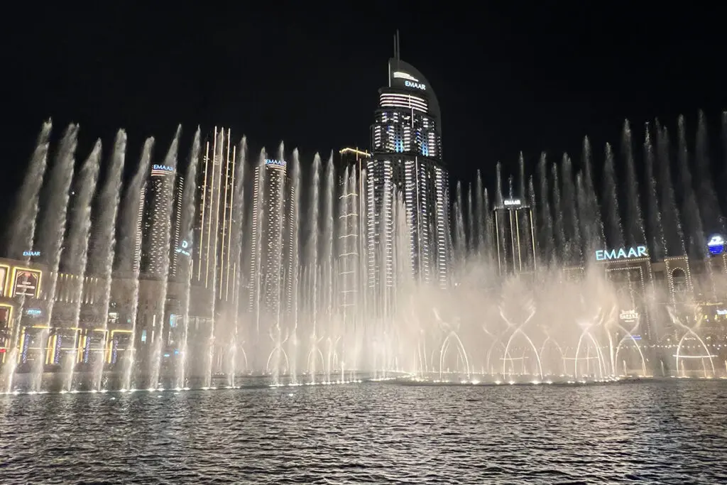 The Dubai Fountain in Downtown Dubai