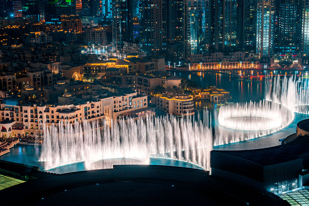 The Dubai Fountain in Downtown Dubai