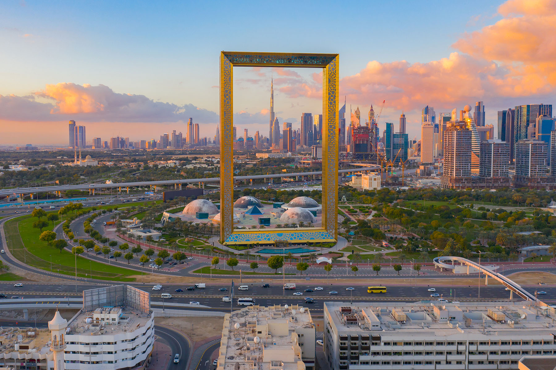 The Dubai Frame attractions in Dubai
