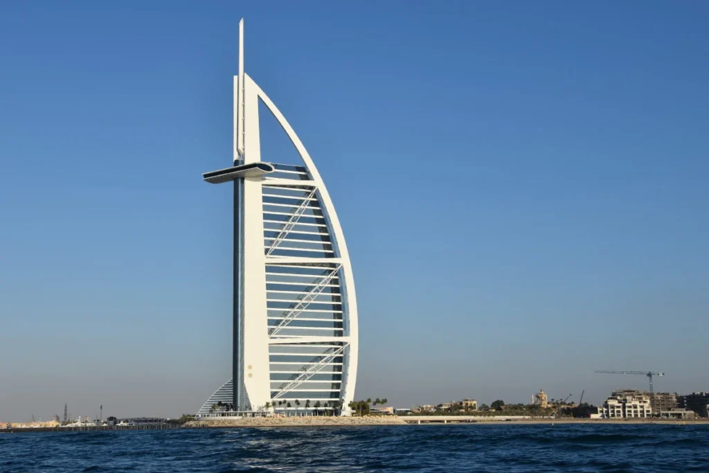 The Burj Al Arab in Dubai