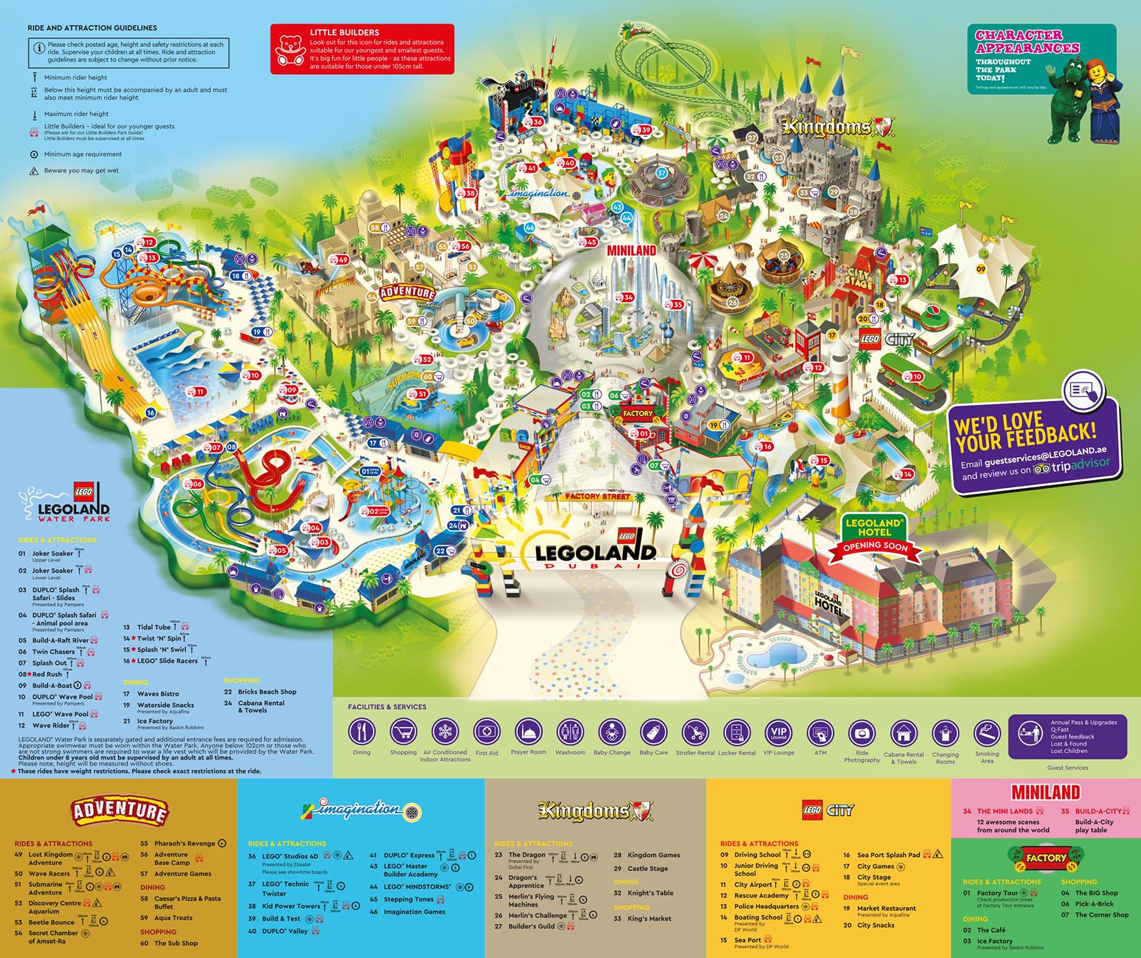 Legoland Dubai map